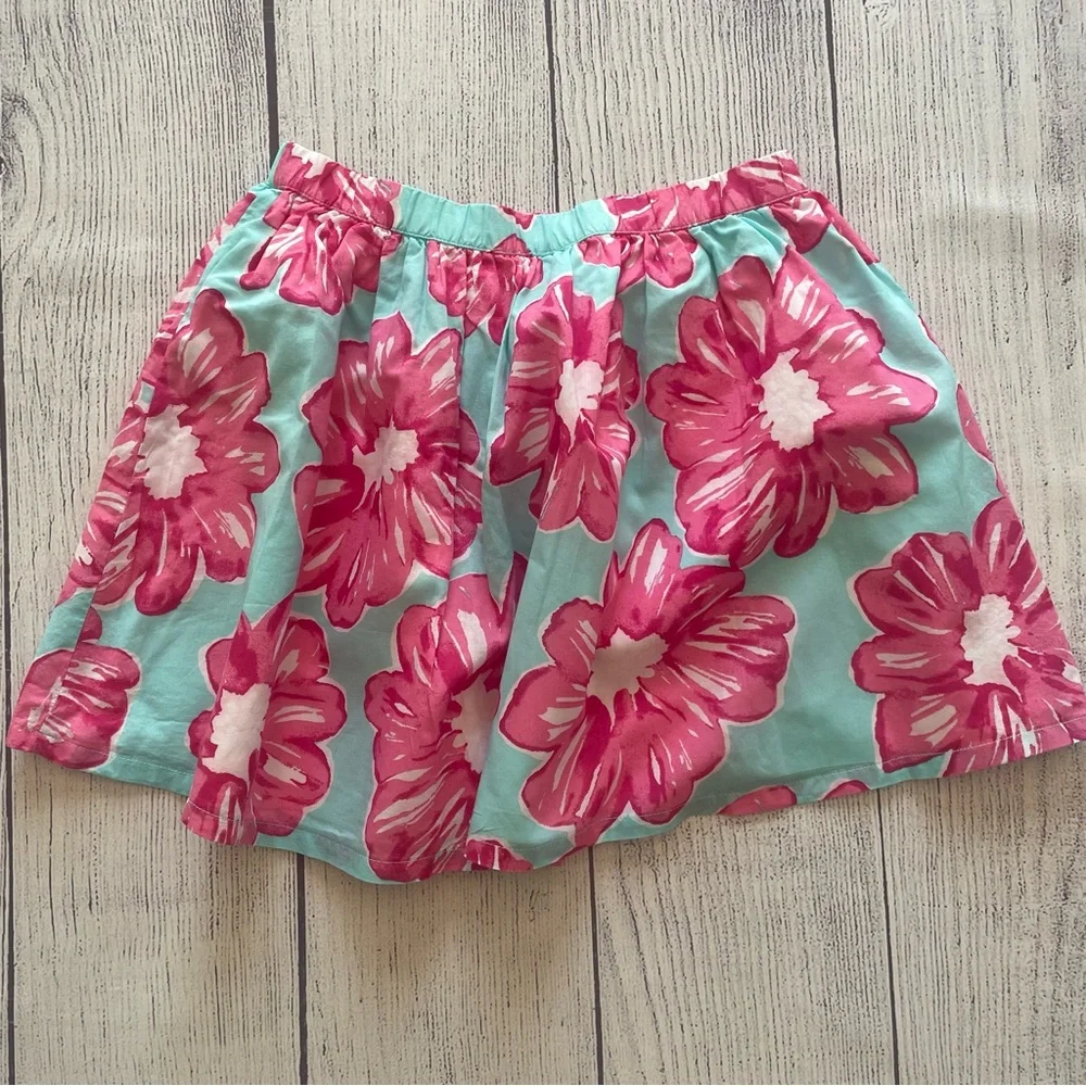 Gymboree The Islands Pink & Teal Floral Skirt size 12